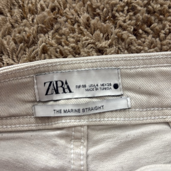 Zara Cream Flare Jeans - Picture 2 of 2